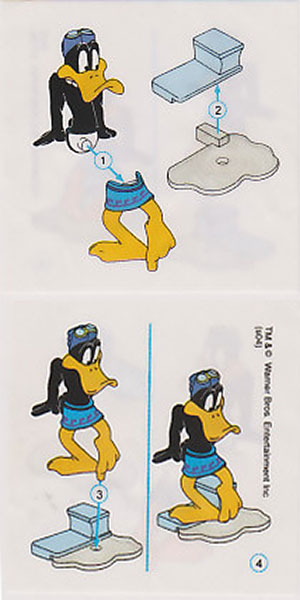 Stavebný návod k Daffy Duck - plavec